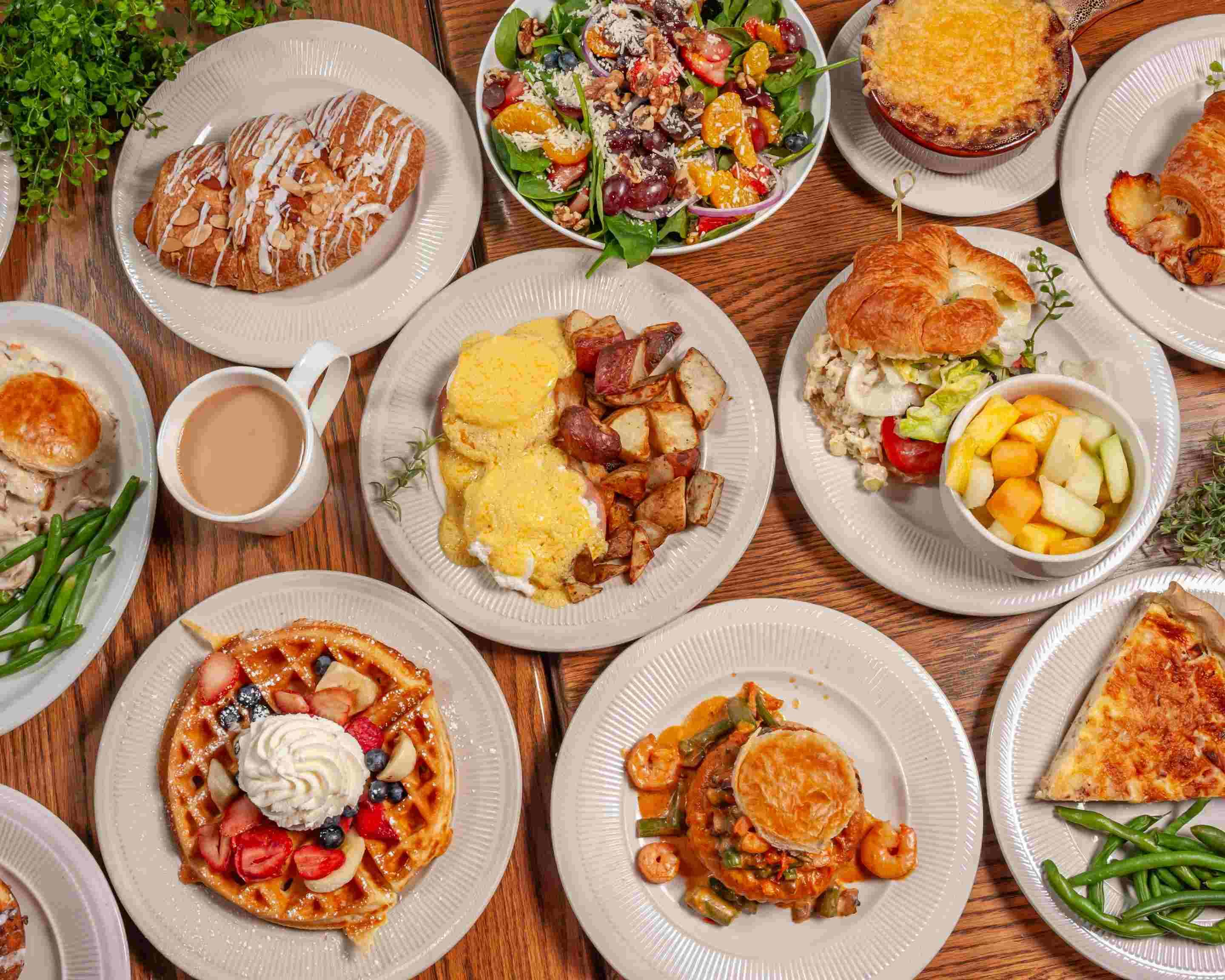 Selection of pastries and cafe offerings