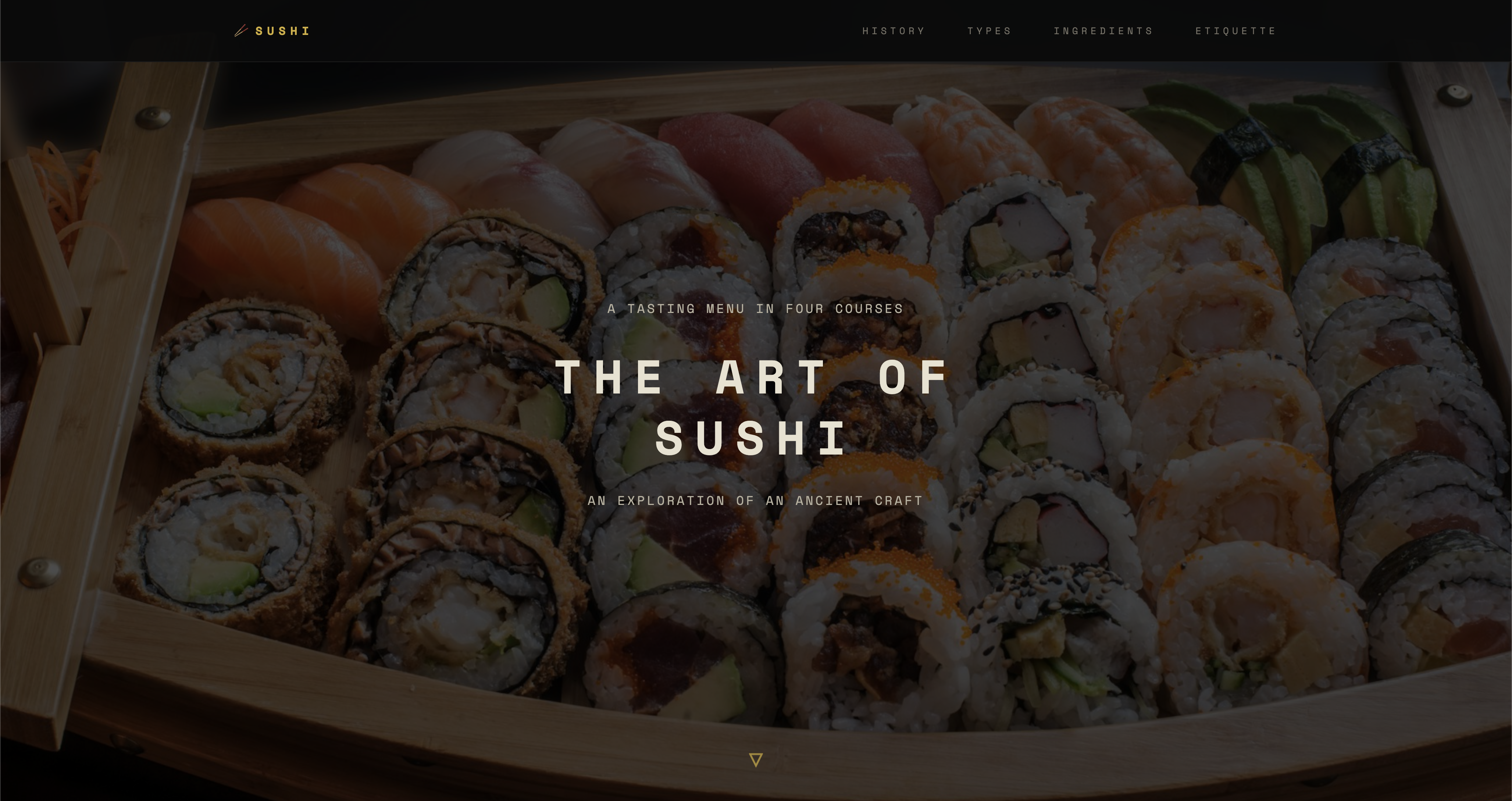 The Art of Sushi Microsite
